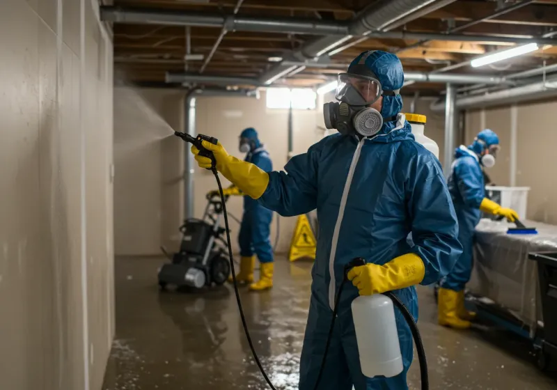 Basement Sanitization and Antimicrobial Treatment process in Pembroke, NH